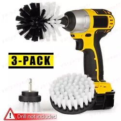 The high speed rotation of the drill combined with high quality bristle brush can clean the grim, scum, stains, water...