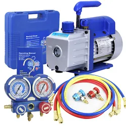 R134a, R410a, R22. Rotary Vane Deep Vacuum Pump Features Diaphragm valves with swivel seals for more positive seal and...