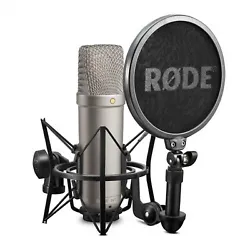RODE NT1-A - Microphone à condensateur pour Home Studio - Directivité cardioïde - Câble XLR 6m - Suspension et...