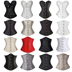 Material::90% Polyester&10% Spandex;Overbust fashion corset;Plastic Boned & Steel bone. ( Body shaper Black&Beige...