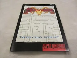Shadowrun Authentic MANUAL Super Nintendo SNES Instruction Booklet  Good used condition, has slight wear - please see...