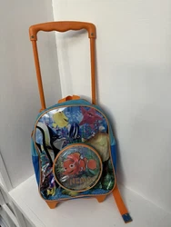 Finding Nemo Rolling Backpack Children Kids Luggage Disney. Used. Has some scratches on front plastic