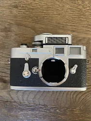 Leica M3 SS Single Stroke Camera, 1065xxx serial, with light meter, shutter jam. I was planning to repaint the camera,...