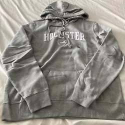 Hollister men’s heather gray hoodie sweatshirt size large $49.95.