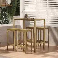 Cette table de bar en bois avec un aspect simple est conçue pour être un excellent supplément à vos espaces...