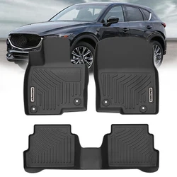 OEDRO Floor Mats 2nd Row Liner Black for 2017-2024 Mazda CX-5 TPE All-Weather. OEDRO TPE floor matsfit for the...
