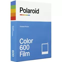 This pack of Color 600 Instant Film from Polaroid contains eight sheets of film for use with Polaroid 600-series...