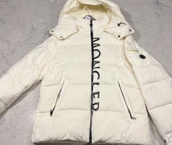 Moncler Logo puffer jacket - white.