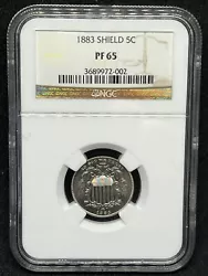 This proof looks stunning. The surfaces make this one of the most lustrous coins I own. This listing is for an 1883...