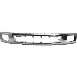 2015-2017 Ford F150 Pickup. Fog light holes:yes. ONLY For Models WITH Fog Lights. 1 x Bumper. Material: Steel.