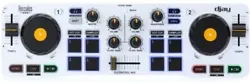 Hercules DJControl Mix Wireless Double Deck Controller - White. Comes with splitter and usb c