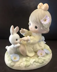 Precious Moments By Enesco September 2001 figurine “Morning Glory Easily Contended” Porcelain Bisque New with out...