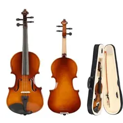 The head, back and sides of this acoustic violin are all made from composite wood while the fingerboard, tailpiece,...