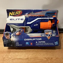 NERF Gun - N-STRIKE DISRUPTOR Dart Blaster Toy with 6 Foam Ammo Darts - NIB. Box shows some light damage … sold...