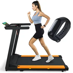 The transportation wheels make the it easy to move the portable treadmill around. Of course you can share your running...