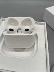 Models: Apple Airpods 3rd Generation. Step 2: Open the AirPods charging case cover（Dont take out the headphones if...