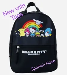 BRAND NEW Sanrio Hello Kitty and Friends black Mini Backpack 10