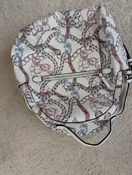 guess chain print womens backpack.
