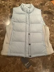 Gap Warmest Vest Puffer Blue Down Feather Filled Size Large New With Tags.1 pound 5 ounces on upstairs shelf ✅