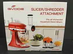 Slicer/Shredde Attachment For Kitchenaid Stand Mixers Accessory For Salad Maker.