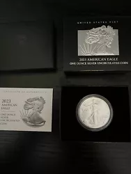 Coin#2This 2023-W American Silver Eagle 1 Oz Dollar is a must-have for any coin collector. Featuring the iconic...
