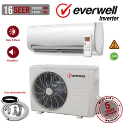Awesome unit! 12000 BTU Air Conditioner Mini Split 16 SEER INVERTER AC Ductless Heat Pump 220V.