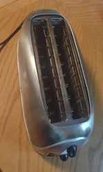 BREAD/BAGEL TOASTER w/ Ex Long Wider Slots Stainless Steel Kitchen 4 Slice OSTER.
