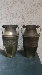 Old Orientalist vase. Ancienne paire vase orientaliste. ART DECO ART NOUVEAU.