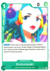 (Cards in your cost area.). : If your Leader is [Kouzuki Oden], set up to 1 of your {Land of Wano} type Character cards...