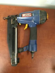 (2) This is the Ryobi YN250FSD 16 Gauge Blue Straight Finish Air Nail Gun Tool. 1) This Tool is Pre-Owned. This Tool...