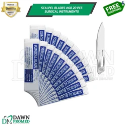 Scalpel blades size is #60. Scalpel have sharp blade, Blade holding point and blade fixing cut. We are using high...