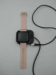Fitbit Versa Lite Wristband Activity Tracker - Rose Gold (FB507). good condition  Comes with a charger must use bumper...