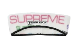 Supreme x The NorthFace Steep Tech Fleece Headband White sz L/XL Free Shipping.