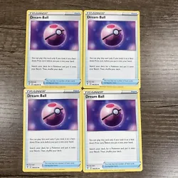 Dream Ball Pokemon Evolving Skies 146/203 4X TRAINER Card Playset X4Shipping Monday-Friday next day after payment.