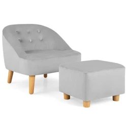 ● Kids Sofa with Ottoman: This kids sofa gets everything from an adult-version chair but in a cute mini size to suit...