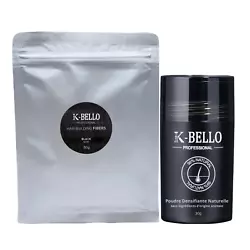 La poudre de cheveux K-Bello est composé de microfibres de kératine végétale et naturelle chargées en...