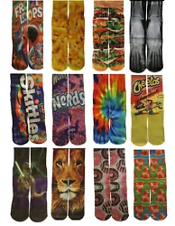 High quality socks with seamless designs on both the front and back. Our socks are made of a unique blend of cotton,...