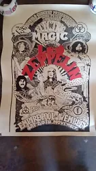 Buffalo Concert Presentations Vintage LED Zeppelin Tour Poster - Electric Magic. In good condition. No damage.     #296
