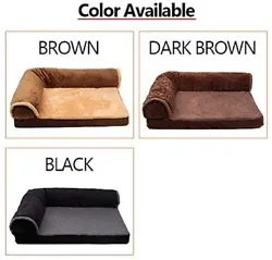 Fashionable rectangular dog bed is made of high quality fleece Fabric which is durable and soft. Bolster dog bed can be...