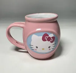 Hello Kitty Coffee Mug Tea Cup Ceramic Pink Cute Sanrio 2014 Collectible 4