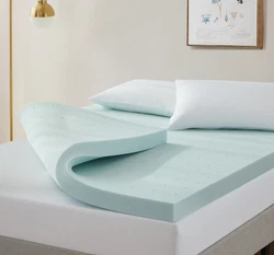 Memory Foam Mattress Topper 2 3 or 4” Gel Infused Ventilated Design Mattress Pad.