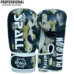 The Spall boxing gloves are for every boxer like kickboxing, Boxing, Muay Thai, MMA. Punching bag. The design is fit...