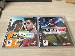 🎮 Jeux PES 2008 Et 2009 Pro Evolution Soccer S PS3 Sony Playstation 3.