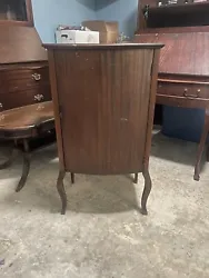 Antique Sheet Music Cabinet with Unique Extension Shelves, C 1904. Condition is Used. Local pickup only.