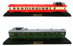 Editions Atlas. Scale HO: 1/87. Engine kit not provided. Set of 2 Model Trains. With certificate of authenticity....