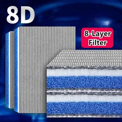 NO DOUBT, this is your fishs favorite water. This 8-layer thickened aquarium filter pad is the best choice for aquarium...