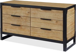Color Acacia. Complete your bedroom with a rectangular shaped wide chest dresser. to hold a wide array of clothes....