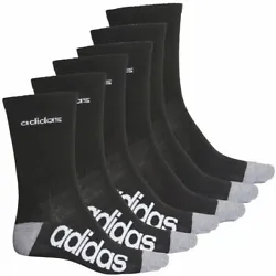 6 PAIR ADIDAS MEN SUPERLITE Moisture Wicking CUSHION Socks Large 6-12 ACTIVEWEARCondition is “New with Tag”Shipped...