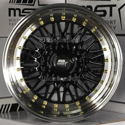 5x112 AND 5x114.3 BOLT PATTERN. AUTHENTIC MST PRODUCT. THESE ARE FOR A SET OF 4 WHEELS. 30 OFFSETS WHEELS. ONE PIECE...