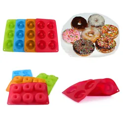 Safety: Our full-sized Donut molds are made of high quality food grade silicone. 1 6 Cavity Silicone Donut molds. Easy...